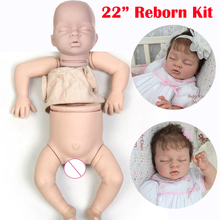 Boneca bebê reborn, 55cm, toque real, brinquedo realista, 22 polegadas, artesanal, de alta qualidade, trabalho de artista, boneca colecionável, kits 2024 - compre barato