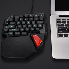 Одинарная Проводная игровая клавиатура 38 клавиш мини-клавиатура для Dota OW PUBG @ JH 2024 - купить недорого