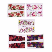 Mixed Designs Flower Rose Water Transfer Decals For Nail Art Sliders Set Foils Decoration For Beauty Nail Tools Nail Sticker 2024 - buy cheap