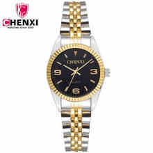 Women Business Fashion Luxury Brand CHENXI Female Watch Intermetallic gold Stainless Steel Quartz Waterproof Watch PENGNATATE 2024 - buy cheap