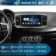 10,1 "IPS Android 9,0 Octa Core 4G RAM + 64G ROM автомобильный DVD радио GPS для Mitsubishi lancer 2008-2016 DSP CarPlay Parrot BT стерео 2024 - купить недорого