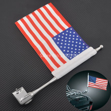 Motor Rear US Flag Pole Luggage Rack Premium Flag Mast Mount Kit USA American for Honda Goldwing 1800 2024 - buy cheap