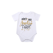 Infant Baby Girl Boys aint no Auntie Clothes Summer Newborn Bodysuit Jumpsuit Outfit Sunsuit 2024 - buy cheap