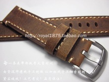 Pulseira de couro genuíno de 20 22mm, pulseira de relógio adequada para seiko casio ômega mido, pulseira retrô marrom 2024 - compre barato