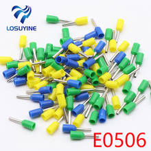 E0506 Tube insulating Insulated terminals 0.5MM2 Cable Wire Connector 100PCS/Pack Insulating Crimp Terminal Connector E- 2024 - buy cheap