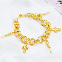 ZEA-pulsera con abalorios para mujer, cadena de eslabones, regalo de compromiso, accesorio de joyería cruzada 2024 - compra barato