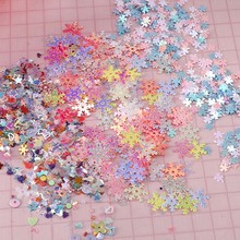 14g colorido estrela floco de neve mix estilo solto lantejoulas brilho paillettes para manicure arte do prego/decoração casamento 2024 - compre barato