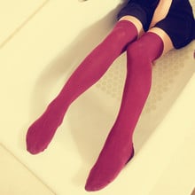 Meia calça feminina, meias de algodão da moda, meias altura do joelho, quentes, longa, sexy 2024 - compre barato