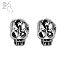 ZS Men's Rock Roll Stud Earrings Skull 316L Stainless Steel Jewelry Cool Punk Style Hip Hop Ear Stud Jewellry Gifts for Men Boys 2024 - buy cheap