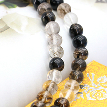 10mm negro turmalina multicolor sandía suelta perlas redondas 15 "2 pzas/lote venta al por mayor DIY joyería de las mujeres de hacer 2024 - compra barato