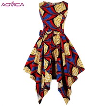 Aovica S-4XL Plus Size African Dress For Women Africa Clothing Asymmetrical Middle East Dashiki Dresses Bazin Riche Traditional 2024 - buy cheap