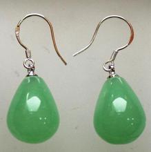 wholesale 12*16mm beautiful light green jades dangle earring 2024 - buy cheap