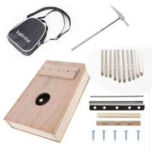 Kalimba-Kit de herramientas de bricolaje completo, bolsa de mano, Piano de pulgar de caoba para pintura hecha a mano, campaña para padres e hijos, KB22, 10 llaves 2024 - compra barato