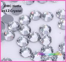 1440 pçs/lote, ferro Em Strass ss12 (3.0-3.2mm) de Alta Qualidade DMC Cristal Hotfix Claro Cristais 2024 - compre barato