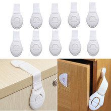 10pcs Child Safety Cabinet Lock Baby Proof Security Protector Drawer Door Cabinet Lock Plastic Protection Kids Safety Door Lock 2024 - buy cheap