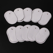 10Pcs Silicone Gel Tens Units Electrode Replacement Pads For Massagers Practical 2024 - buy cheap