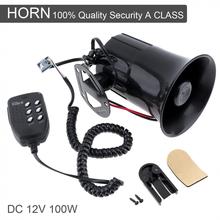 100W 6 Sound Tone Loud Horn Motorcycle Auto Car Vehicle Truck Speaker Warning Alarm Siren Police Fire Ambulance Horn Loudspeaker 2024 - buy cheap