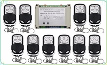 Controle remoto sem fio, sistema de segurança, motor, porta de garagem, lâmpada, controle remoto, 12v, 24v, 36v, 48v, 4 canais, 30a