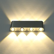 Modern LED Wall Light 8W Aluminum Sconce Wall Mounted Indoor Fixture Lamp AC85-265V For Bedroom Living Room Decoration JQ 2024 - buy cheap