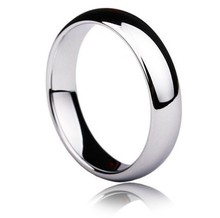 Bandas de boda de tungsteno de color dorado, anillo de pareja, anillo de compromiso, nunca usado, puede grabar 2024 - compra barato