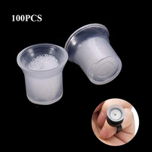 100Pcs Microblading Pigment Glue Rings Tattoo Ink Holder For Semi Permanent Makeup Tools for Semi Permanent Tattoo Cups 2024 - buy cheap