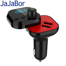 JaJaBor Bluetooth Car Kit Handsfree FM Transmitter Stereo A2DP AUX Audio Music Player Support TF Card/U Disk Slide Design 2024 - buy cheap
