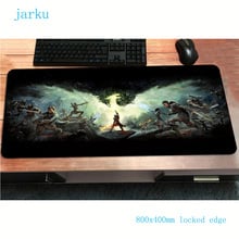 Mousepad gamer bonito de dragon age, 800x400x3mm, acessório para mouse e notebook, tapete ergonômico para jogos 2024 - compre barato