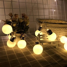 Luzes de led retrô com 20 lâmpadas, 1.5m, 10 m, 3m, globo de luz, natal, à bateria, para ar livre, festa, natal, feriado, decoração 2024 - compre barato