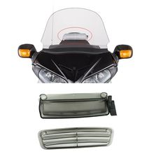 New Motorcycle Smoke Windscreen Windshield Flow Air Vent For Honda Goldwing Vented Screen GL1800 1800 2001-2016 2015 GL 1800 2024 - buy cheap