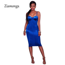 Ziamonga Summer Party Dresses Sexy Club Night Bodycon Dress Elegant Spaghetti Strap Tight Strapless Bandage Women Dress Vestidos 2024 - buy cheap