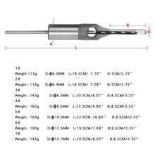 1/4 to 1/2 Inch Square Hole Drill Bit Steel Mortising Drilling Woodworking Tools 6.0mm 6.4mm 8.0mm 9.5mm 10mm 12.5mm 12.7mm 2024 - buy cheap