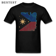Camiseta design de arte das filipinas, camiseta masculina com estampa de sol vintage 100% algodão, roupa punk personalizada para pais 2024 - compre barato