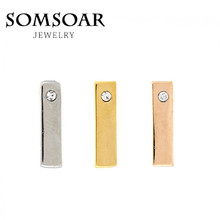 Somsoar Jewelry Period Or Degree Charms pave silvering gold and rose gold for Leather wrappable Bracelet 10pcs/lot 2024 - buy cheap