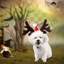 Sombrero de cuerno de ciervo para Navidad, disfraz de perro, cachorro, gato, producto de fiesta de Cosplay 2024 - compra barato