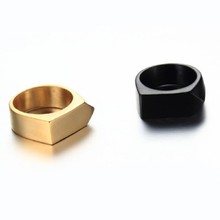 Мужское кольцо из нержавеющей стали в стиле панк, четыре цвета, кольцо из титановой стали в стиле ретро 2024 - купить недорого