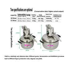 Аутентичная Бытовая небольшая Пивоваренная машина, дистилляционное оборудование для ликера, маленькое паровое оборудование 2024 - купить недорого