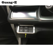 Car sticker styling molding button front head light switch trim frame lamp hoods 1pcs For Honda Civic 10th Sedan 2016 2017 2018 2024 - buy cheap