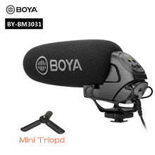 BOYA-micrófono de condensador para cámara de vídeo DSLR, Nikon, Canon, grabadora de Audio, tornillo de 1/4, conector Jack de 3,5mm, en directo, BY-BM3031 2024 - compra barato