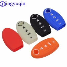 jingyuqin Remote 4 Buttons Silicone Car Key Cover For NISSAN Maxima Altima Versa Sentra Sunny Sylphy Teana Qashqai X-Trail Juke 2024 - buy cheap