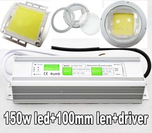 150W High Power Warm White 3200-3500K / Cool White 6000-6500K LED Light Lamp Chips+150w waterproof drivers+ 100mm led lens 3kit 2024 - buy cheap