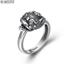 Handmade 100% 925 Silver Pixiu Ring Sterling Fengshui Wealth Pixiu Ring Good Luck Ring 2024 - buy cheap