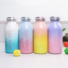 Candy Color Travel Mug Thermos Stainless Steel Double Wall Thermal Cup Bottle Vacuum Cup School Home Tea Coffee Drink Bottle 2024 - buy cheap