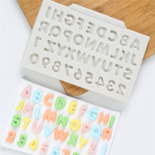 English Alphabet/Numeral Fondant Cake Silicone Mold Chocolate Candy Molds Cookies Pastry Biscuits Mould DIY Cake Baking Tools 2024 - buy cheap