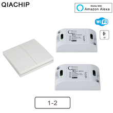 QIACHIP WiFi Smart Switch Receiver Module 433Mhz 110V 220V Smart Home Tuya App Remote Control Wall Light Switches Work 2024 - buy cheap