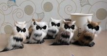 simulation owl,mini 8x6cm model one lot/ 10 pieces mixed furs owl polyethylene&furs handicraft,home garden decoration gift a2500 2024 - buy cheap