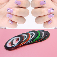 10pcs/set Striping Tape Line Nail Art Sticker Decoration DIY Decals UV Gel Acrylic Nail Tips for nail makeup 2024 - buy cheap