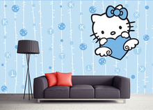 Papel DE pared infantil personalizado, murales DE gato para habitación DE niños, sofá Pared DE dormitorio impermeable, papel DE pared 2024 - compra barato