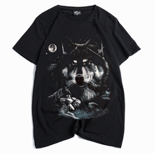Top Quality Cotton T-shirts 3D Wolf Men T Shirt Casual Short Sleeve 3d Print Men's T-shirt Fashion Cool T Shirt for Men 2024 - buy cheap