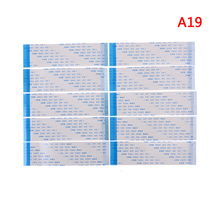 Cabo flexível de fita para fpc, cabo plano com passo de 0.5mm, 100mm, tipo a, 4p, 6p, 8p, 10p, 12p, 16p, 20p, 30p, 40 p, fio ffc 6/10/12 com 10 peças/16/20/30/40 pinos 2024 - compre barato