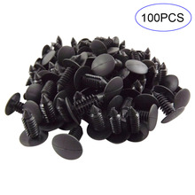 New 100 Pcs Plastic Rivets Fasteners 8mm Dia Hole for Car Auto Bumper Fender 2024 - buy cheap